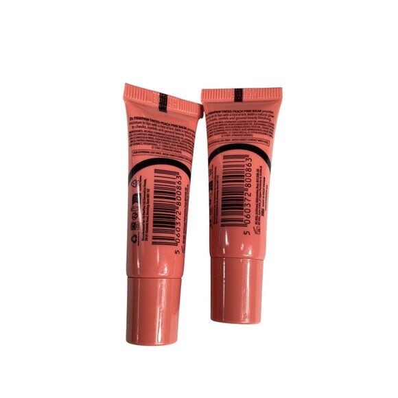 Dr Pawpaw Set Of 2 Travel size Tinted Peach Pink Multipurpose Soothing Balm 10ml - Picture 4 of 4